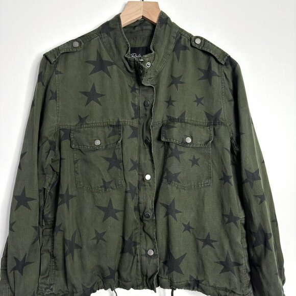 RAILS Collins Jacket Sage with Black Stars - Picture 2 of 9